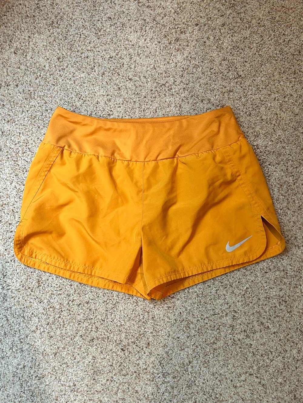 Nike Women's Bright Orange Athletic Shorts